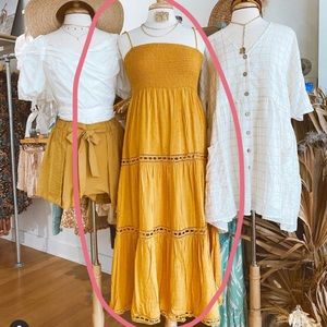 Vestique Yellow Midi Dress